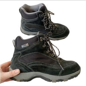 L.L. Bean Black Suede Hiking Boots 8